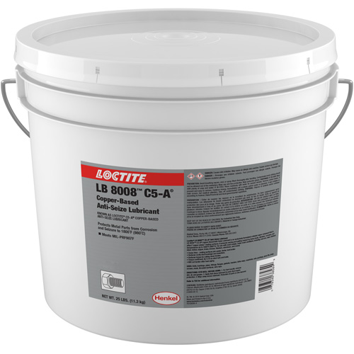 Lubrifiant antiblocage au cuivre LB 8008 C5-A, 25 lb, Seau, 1800°F (982°C) Temp&eacute;rature max. Nuna Depot Inc.