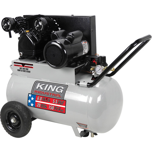 Air Compressor, Electric, 20 Gal. (24 US Gal), 150 PSI, 120/1/240/1 V Nuna Depot Inc.