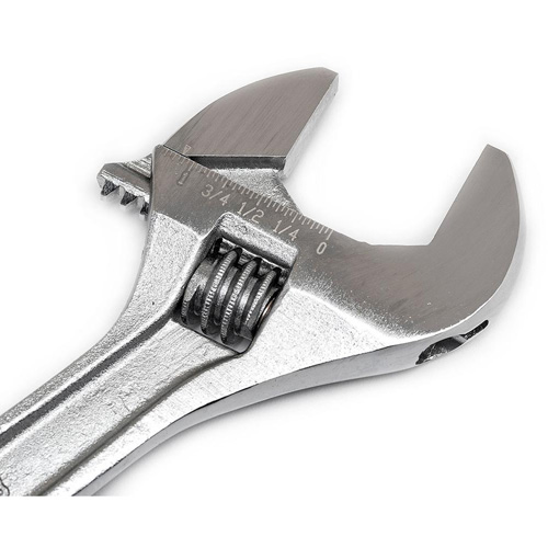 Adjustable Wrench - Bagged, 8" L, 1-1/8"/29 mm Max Width, Chrome Nuna Depot Inc.