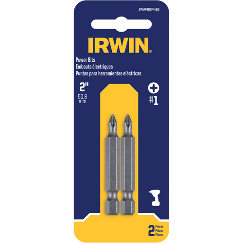 Embouts pour outils &eacute;lectriques, Phillips, Embout #1, Prise 1/4", Longueur 1-15/16" Nuna Depot Inc.