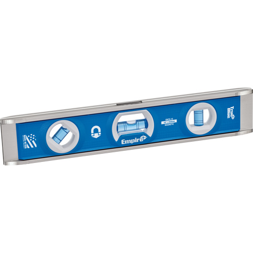 Torpedo Level, 10" L, Aluminum, 1 Vials, Magnetic Nuna Depot Inc.