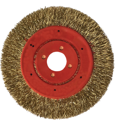 No Throw Partial Encapsulated Wire Wheel, 3" Dia., 0.012" Fill, 1/4" Arbor Nuna Depot Inc.