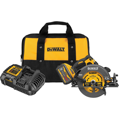 FlexVolt&reg; Max Brushless Circular Saw with Electric Brake Kit, 7-1/4", 60 V Nuna Depot Inc.