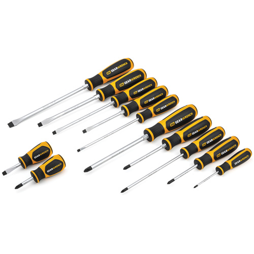 Phillips&reg;/Slotted Dual Material Screwdriver Set, 12 Pcs. Nuna Depot Inc.