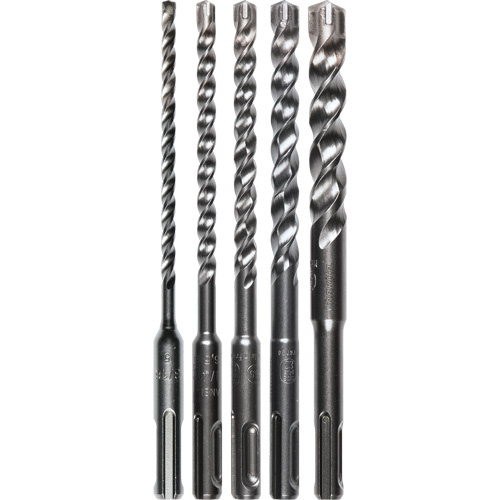 SDS-Plus 3-Cutter Bit Set, 5 Pieces, Carbide Nuna Depot Inc.
