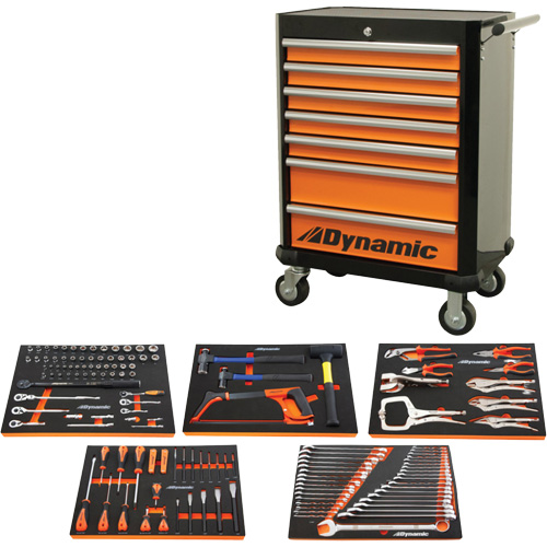 Auto Mechanic Set with Rolling Cabinet, 125 Pieces Nuna Depot Inc.