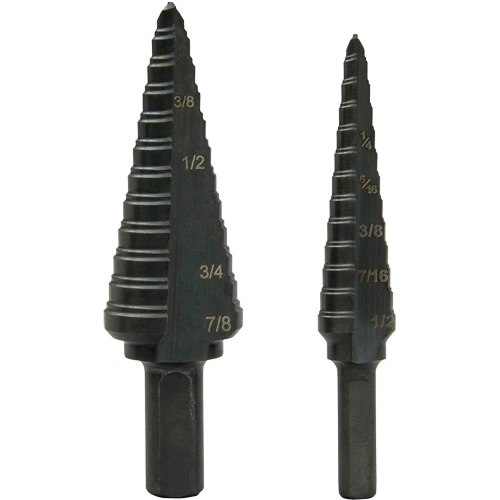Step Bit Set, 1/8"/3/16" - 1/2"/7/8"  Nuna Depot Inc.