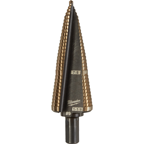 Foret &eacute;tag&eacute;, 7/8"/#9 - #9/1-1/8", Incr&eacute;ments de 1/32", Acier rapide au cobalt Nuna Depot Inc.