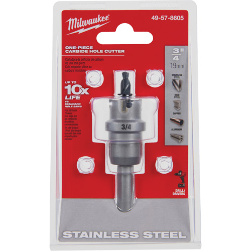 Scies-cloches au carbure monobloc, 3/4", Profondeur de la coupe de 3/16" Nuna Depot Inc.