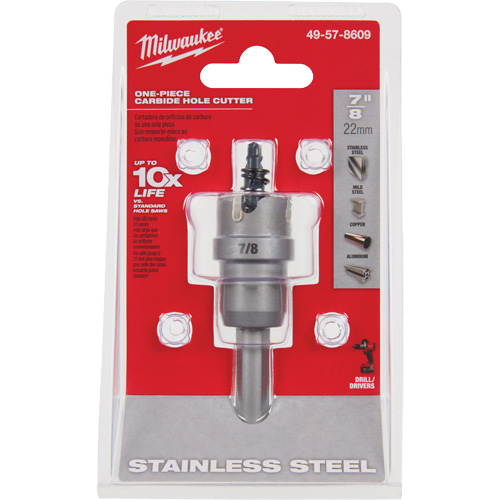 Scies-cloches au carbure monobloc, 7/8", Profondeur de la coupe de 3/16" Nuna Depot Inc.