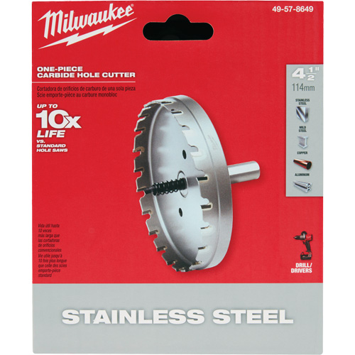 Scies-cloches au carbure monobloc, 4-1/2", Profondeur de la coupe de 3/16" Nuna Depot Inc.
