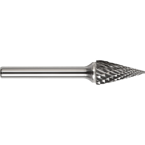 Drillco&reg; Magnum Double Cut Solid Carbide Burr, SM-5, 1/2" Dia., 1/4" Shank, 7/8" Depth of Cut Nuna Depot Inc.