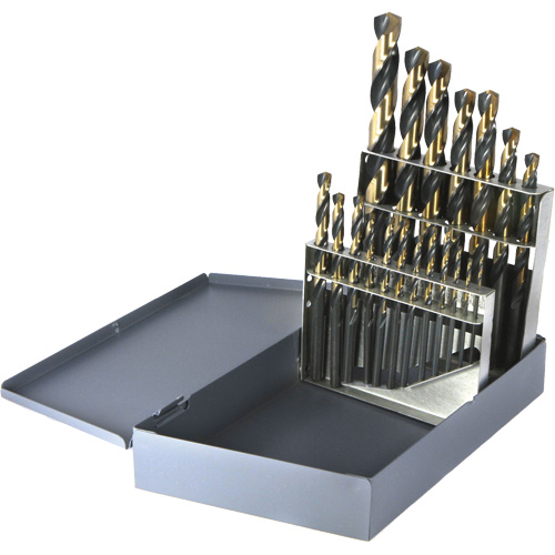 DRILLCO Metric Jobber Length Drill Bit Set, 19 Pieces, High Speed Steel Nuna Depot Inc.