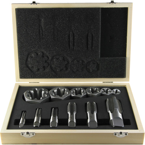 DRILLCO Pipe Tap Set, 12 Pieces Nuna Depot Inc.