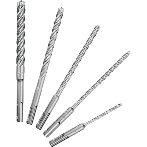 MX4 4-Cutter Rotary Hammer Drill Bit Kit, 5 Pieces, Carbide Nuna Depot Inc.