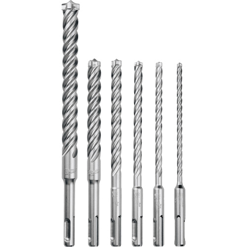 MX4 4-Cutter Rotary Hammer Drill Bit Kit, 6 Pieces, Carbide Nuna Depot Inc.