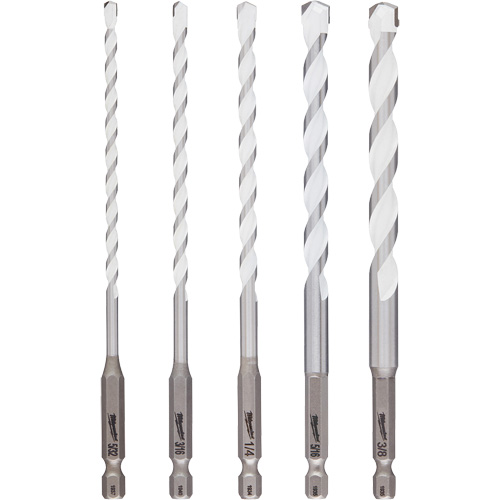 Shockwave Multi-Material Drill Bit Set, 5 Pieces, Carbide Nuna Depot Inc.