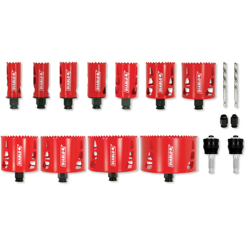Plumber's Bi-Metal Hole Saw Set, 17 Pieces Nuna Depot Inc.