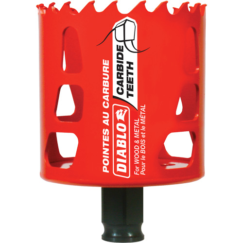 Wood & Metal Hole Saw, 2-1/2", 2-3/8" Depth of Cut, Carbide Nuna Depot Inc.