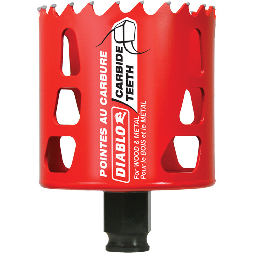 Wood & Metal Hole Saw, 2-5/8", 2-3/8" Depth of Cut, Carbide Nuna Depot Inc.