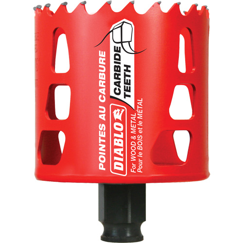 Wood & Metal Hole Saw, 2-11/16", 2-3/8" Depth of Cut, Carbide Nuna Depot Inc.
