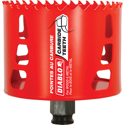 Wood & Metal Hole Saw, 3-1/2", 2-3/8" Depth of Cut, Carbide Nuna Depot Inc.