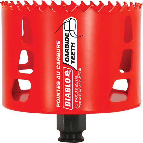 Wood & Metal Hole Saw, 3-5/8", 2-3/8" Depth of Cut, Carbide Nuna Depot Inc.