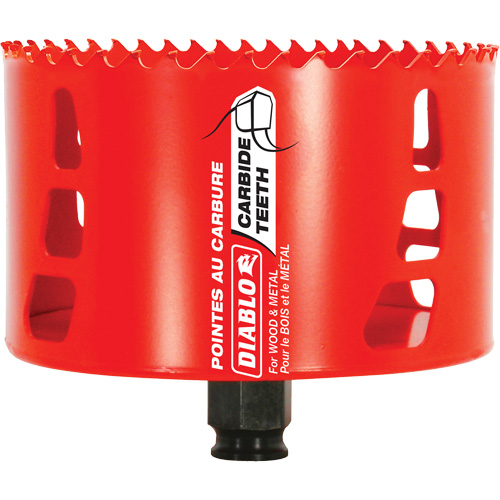 Wood & Metal Hole Saw, 4-1/4", 2-3/8" Depth of Cut, Carbide Nuna Depot Inc.