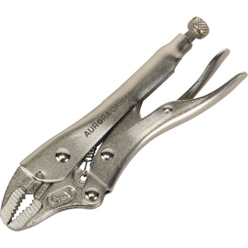 Locking Pliers with Wire Cutter, 5" Length, Curved Jaw Nuna Depot Inc.