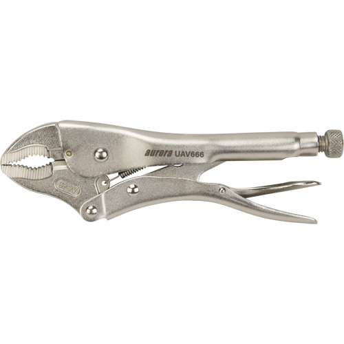 Locking Pliers with Wire Cutter, 10" Length, Curved Jaw Nuna Depot Inc.