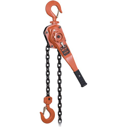 KLP-300L-5 KLP Series Heavy-Duty Lever Chain Hoist with Overload Protection, 5' Lift, 6000 lbs. (3 tons) Capacity Nuna Depot Inc.