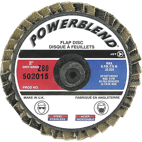 PowerBlend Roll-On Flap Disc, 2" x Type R, Z80 Grit Nuna Depot Inc.