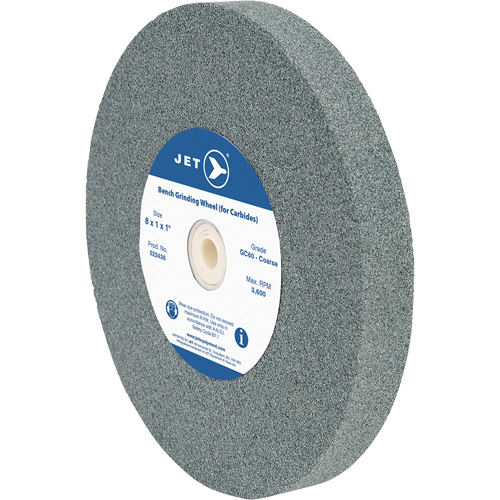 GC810C Bench Grinding Wheel, 8" x 1", 1" Arbor, Silicon Carbide Nuna Depot Inc.