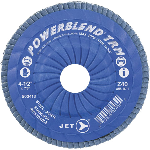 Trimmable Flap Discs, 5" x Type 29, Z120 Grit, Zirconium Nuna Depot Inc.