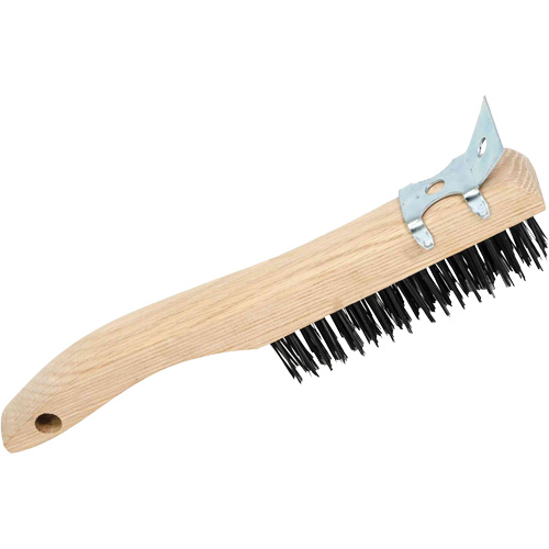 4SHWSC Brosse &agrave; r&eacute;curer manuelle, Acier au carbone, 4 x 16 rangs de fils, Longueur 10" Nuna Depot Inc.