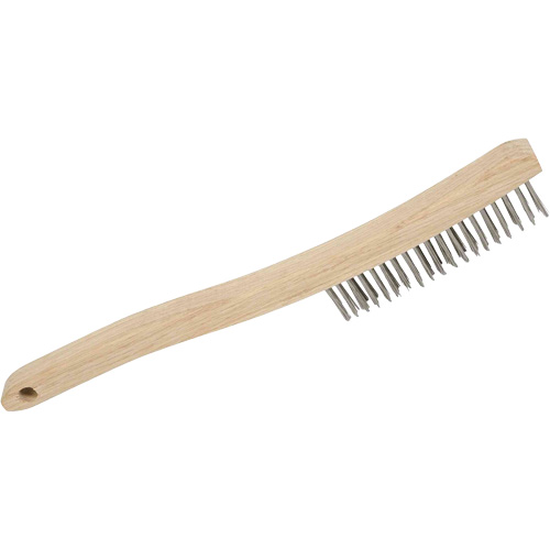 3LHSS Brosse &agrave; r&eacute;curer manuelle, Acier inoxydable, 3 x 19 rangs de fils, Longueur 13-3/4" Nuna Depot Inc.