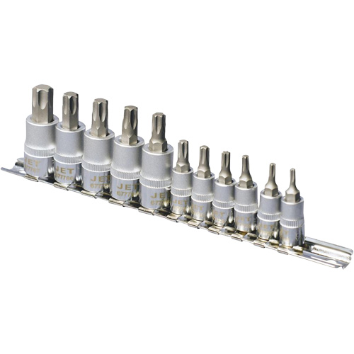 SS1438-11T Chrome Socket Bit Sets, Torx&reg;, 1/4"/3/8" Drive, 10 Pcs Nuna Depot Inc.