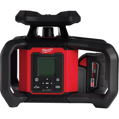 Ensemble de niveau au laser rotatif ext&eacute;rieur rouge &agrave; double pente M18 avec r&eacute;cepteur & t&eacute;l&eacute;commande, 4000' (1219,2 m) Nuna Depot Inc.