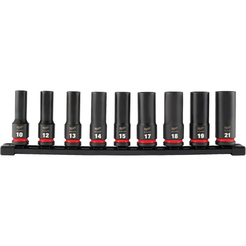 Jeu de douilles m&eacute;triques &agrave; 6 pans Shockwave Impact Duty, 9 Mcx, Chocs, Prise de 1/2", Profond Nuna Depot Inc.