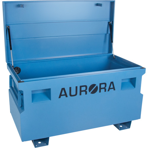 Coffre &agrave; outils de chantier, 48" x 24" x 27-3/5", Acier, Bleu Nuna Depot Inc.