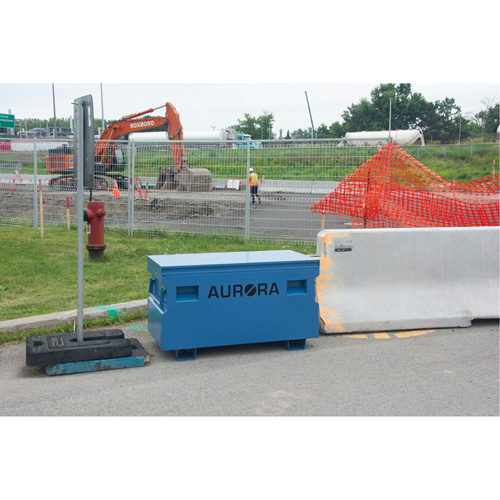 Coffre &agrave; outils de chantier, 48" x 24" x 27-3/5", Acier, Bleu Nuna Depot Inc.