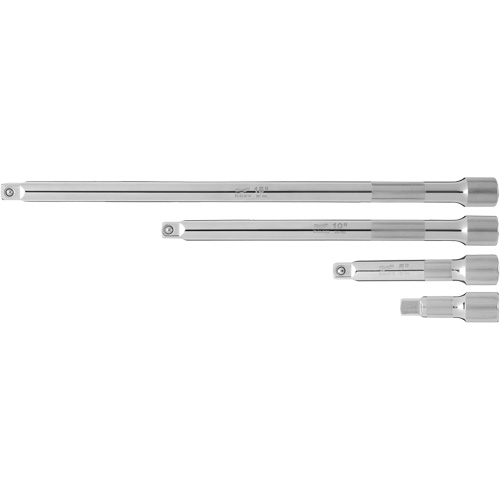 Jeu de rallonges prise, Prise de 1/2", Fini Chrome, 4 Mcx Nuna Depot Inc.