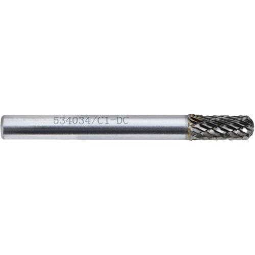 C1-DC JET-KUT GP Round Nose Shape Carbide Bur, 1/4" Dia. Nuna Depot Inc.