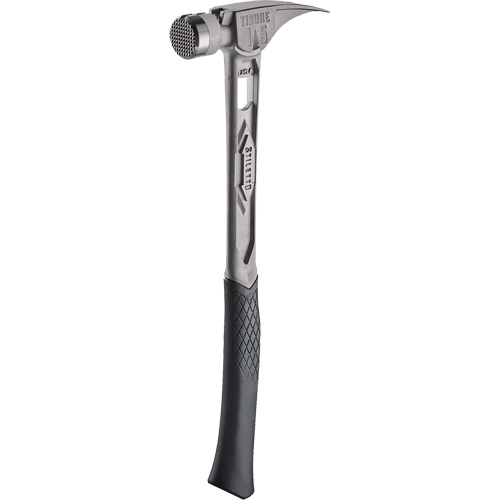 TIBONE Milled Titanium Framing Hammer, 15 oz., Solid Steel Handle, 17-17/50" L Nuna Depot Inc.