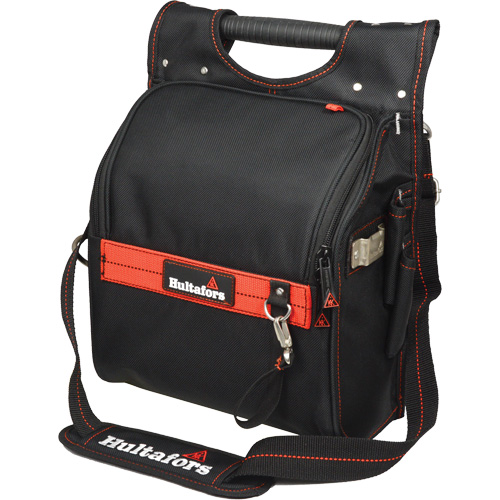 Zippered Professional Electrician's Tool Pouch, Ballistic Polyester, 19 Pockets, Black/Red Nuna Depot Inc.