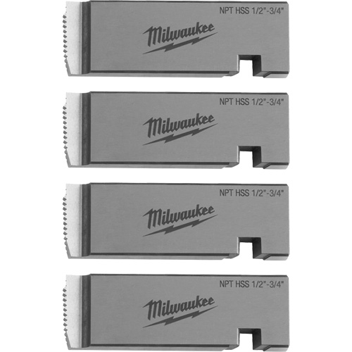 Fili&egrave;res de filetage pour tuyaux universel NPT, Pour tuyau de 1/2"-3/4", Haute vitesse pour acier inoxydable Nuna Depot Inc.