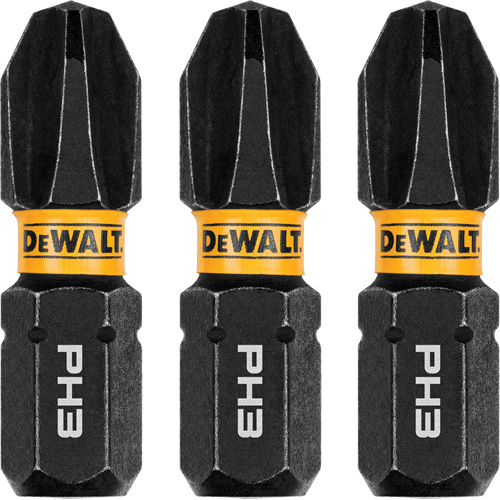 3-Piece FLEXTORQ&reg; Impact Screwdriving Bits, Phillips, #3, 1/4" Drive Nuna Depot Inc.