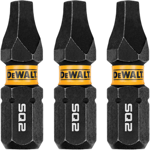3-Piece FLEXTORQ&reg; Impact Screwdriving Bits, Square, #2, 1/4" Drive Nuna Depot Inc.