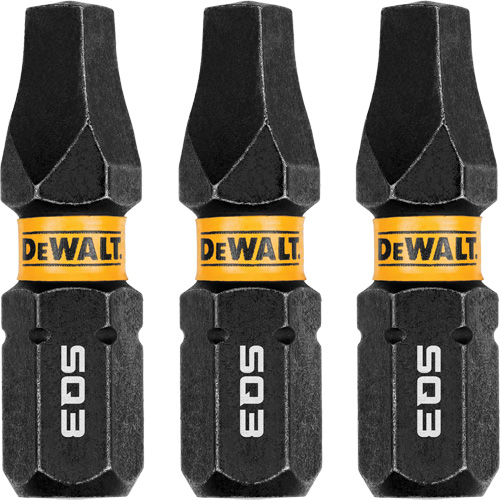 3-Piece FLEXTORQ&reg; Impact Screwdriving Bits, Square, #3, 1/4" Drive Nuna Depot Inc.