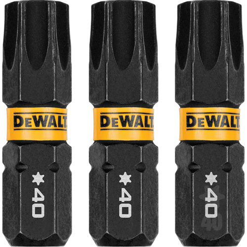 3-Piece FLEXTORQ&reg; Impact Screwdriving Bits, Torx, T-40, 1/4" Drive Nuna Depot Inc.